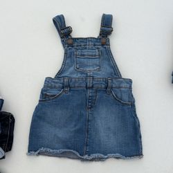 Old Navy Gently Loved Jean Skirt Overall