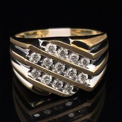 10KT Yellow Gold Diamond Ring 4.85g .5CTW Size 10 182264/2