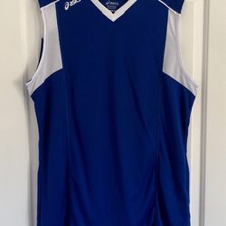 Asics Volleyball Jersey Tank Top Sleeveless V-Neck Medium 