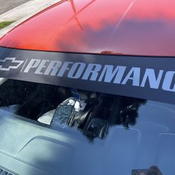 CHEVY PERFORMANCE Windshield Banner For All Chevrolet Vehicles. Also Available In Different Colors. 
