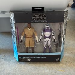 Mace Windu And 187th Legion Clone Trooper Black Series Set
