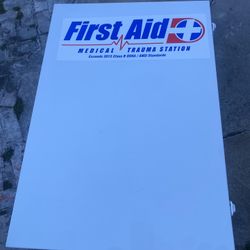 Bran New Metal Box First Aid Kit