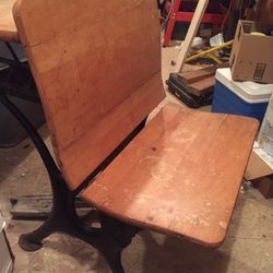 Old School Desk And Chair