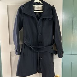 Burberry Wool Blend Coat - Size 4
