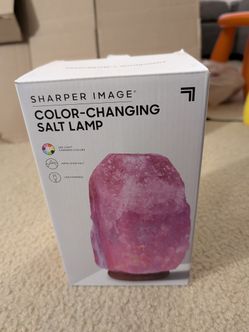 Sharper Image color- changing salt lamp