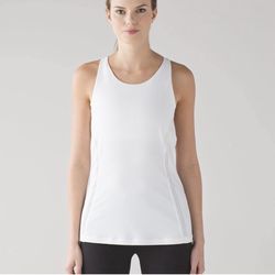 Lululemon Athletica White Tank Top
