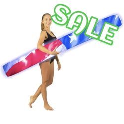 🆕Pool Candy LED Illuminated Stars & Stripes Pool Float Noodle NEW Jumbo 72” 