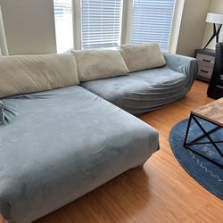 Two Piece Sectional With Cover