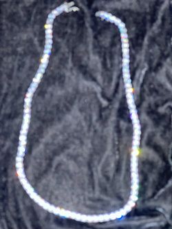 20in Moissanite Tennis Chain 925sterling silver