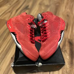 Jordan 5 Red Suede Size 10.5 Brand New 