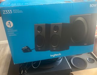 Logitech Z333 2.1 PC Speaker System with Subwoofer 80W Peak