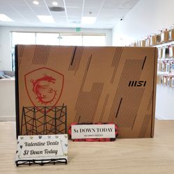 MSI GE76 Raider 17.3in Brand New Gaming Laptop - $1 DOWN PAYMENT - NO CREDIT NEEDED