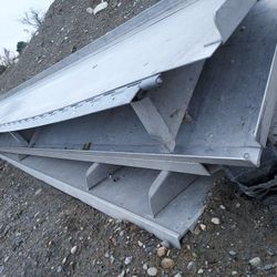 Set of aluminum folding shelves for stepvan or box van. 4 each size.