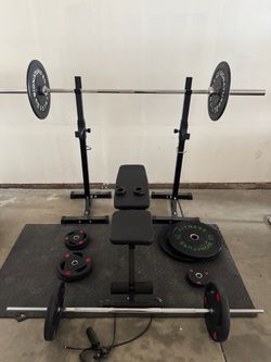 Weight set and treadmill