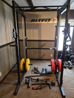 RitFit Power Cage with Cable Crossover