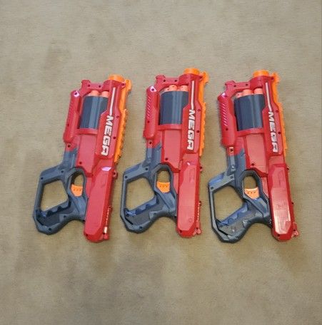 3 Nerf N-Strike Mega CycloneShock Blaster