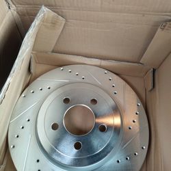 Drilled And Sotterd Rotors. Never Used (2 Front )
