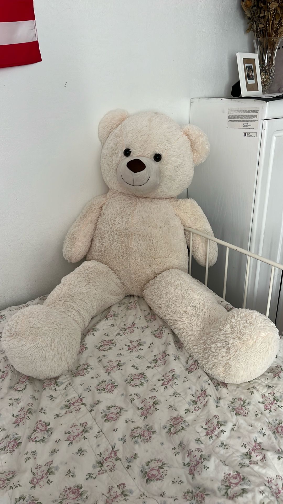 Machine Washable Big White Bear