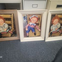 Raggedy Ann And Andy Paintings 100 OBO