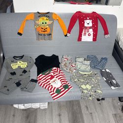 Kids Pijamas Long Sleeve Pants Shorts Comfy Cozy Carters Cat And Jack 