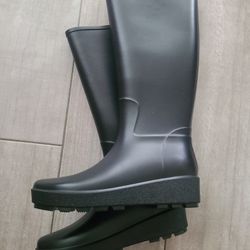 Brand New Just Fab Rainboots Rain Boots Black Size 5.5