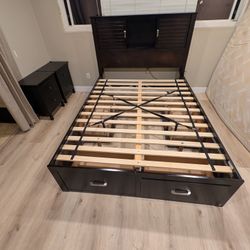 FREE Queen Size Bed Frame With Storage 