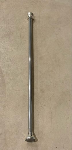 Like New 75" Adjustable Spring Tension Shower Curtain Rod - Chrome
