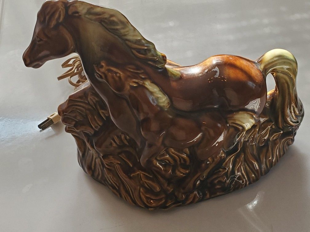 Brown Horse Lamp