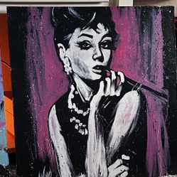 Audrey Hepburn and Albert Einstein Paintings