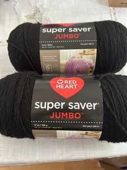 Super Saver Jumbo Yarn- 2 Pack- NEW