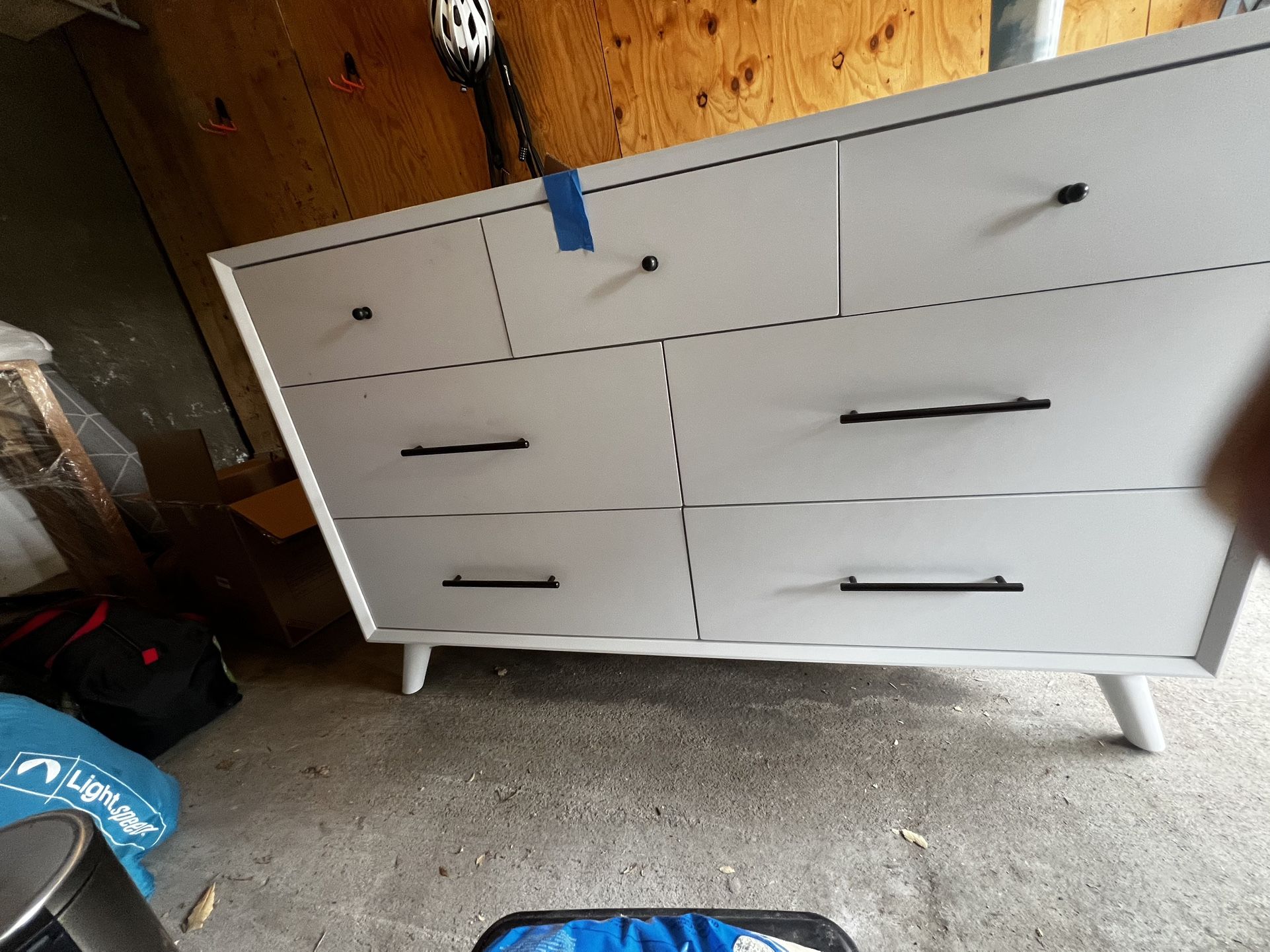 Oliver Space Marlowe Large white wooden dresser
