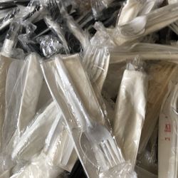 Keep For A Party Or Holiday. Mostly Sealed Brand New Plastic Cutlery 