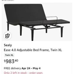 $300 Sealy Twin Adjustable Bed