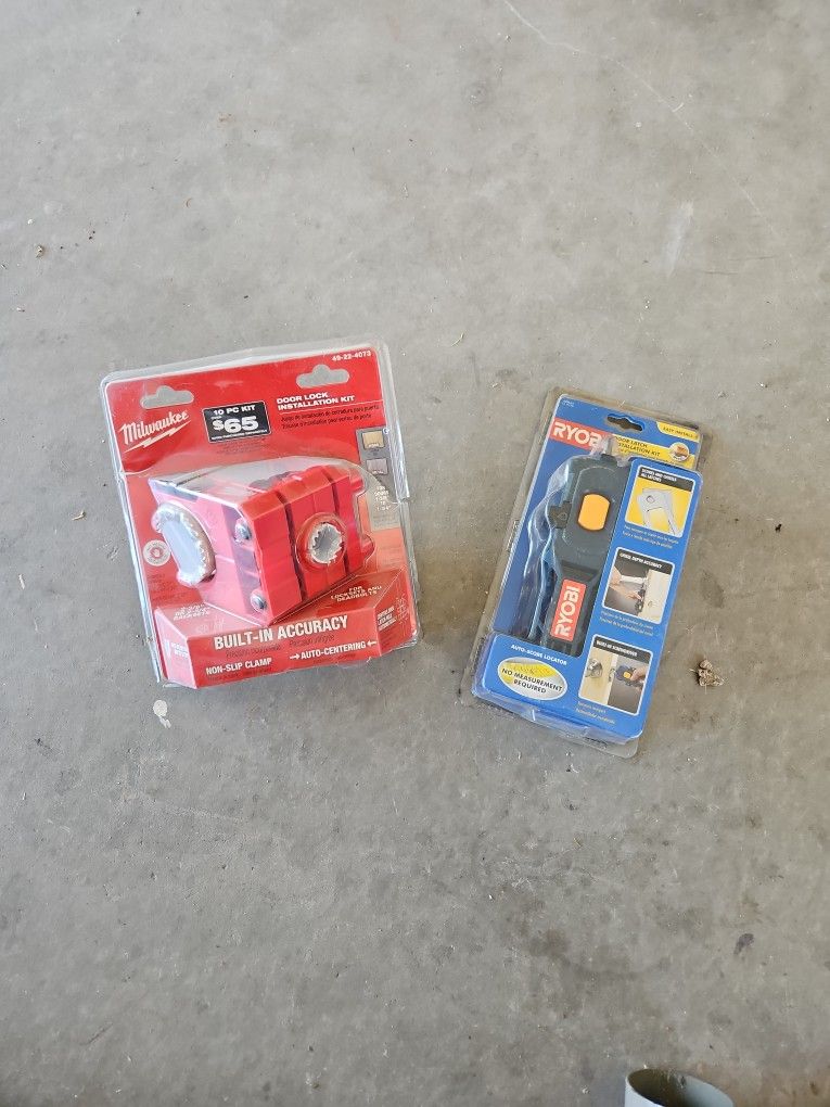 Two door lock installation kit