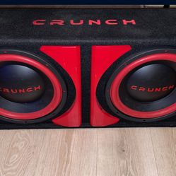 Crunch Speakers 12in With Amplifier 