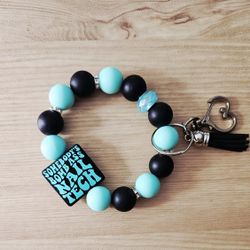Nail Tech Wristlet Keychain Holder 