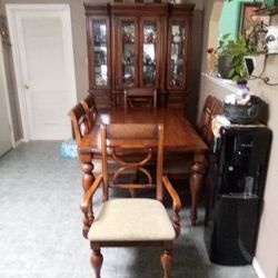 Dining Table And Cabinet