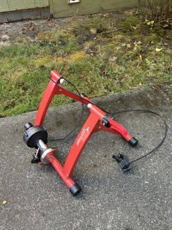 For training with a bicycle.