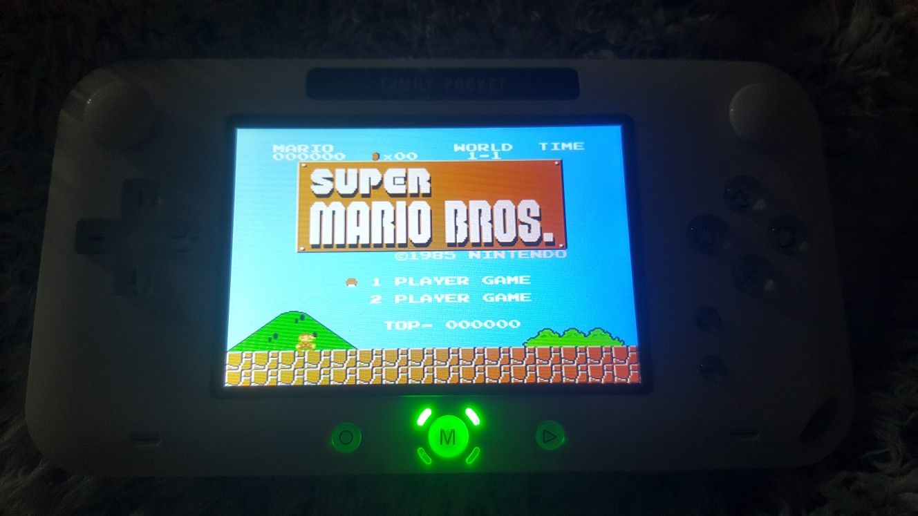 White handheld Game system