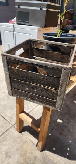 Antique  crystal  milk crate