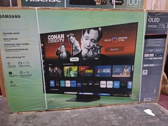 77" screen Oled smart 4k ultra HDTV by Samsung 2025 model. S90DD