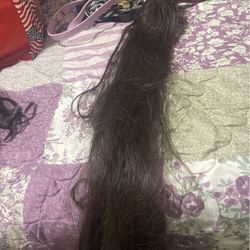 Dark Brown Long Pony Tail Extension 