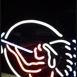 Indian Chief  Neon Light Works Like New ..Nice Piece 