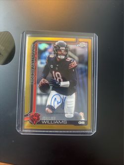 Topps 2025 Chrome Football Caleb Williams Chicago Bears Autographs Auto #BA-CW