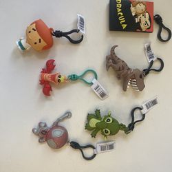 Set Of 6 Mixed Blind Bag Collectible Figural Clips