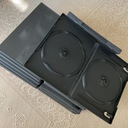12 DVD Cases In Black 