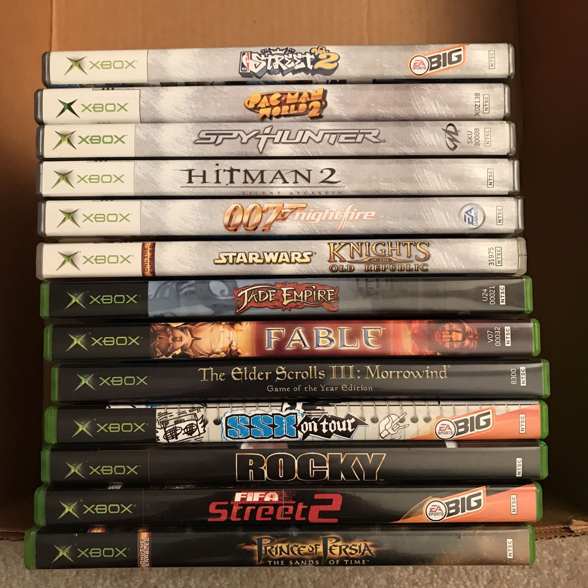 13 Original Xbox video games disc and cases