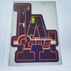 Iron On Heat Transfer  Good For T-shirts Sweaters Jackets T Shirt Design Size Is About 14x10 L.a. Los Angeles Rams  #360