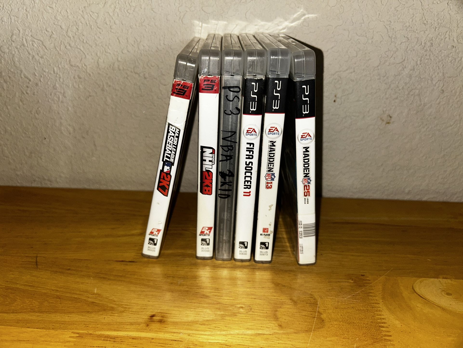 Sports Games Bundle For The PlayStation 3(PS3) Used.