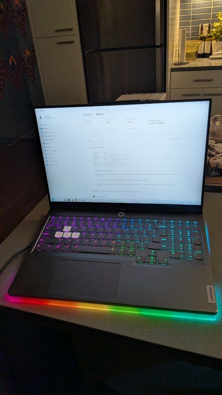 Lenova Legion 7i 16iax7